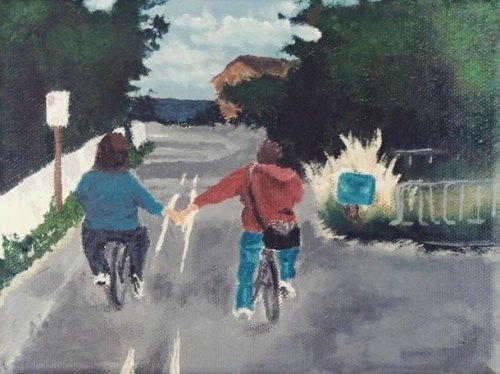 Another Successful OPS Art Show! This charming painting by visitor Lindsay Bost (who is a high school senior in PA) brought in $100.